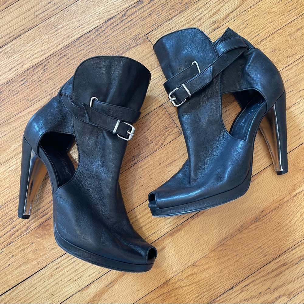 Tashkent by Cheyenne Zidane Gladiator Peep Toe Heel Ankle Boot - 38
